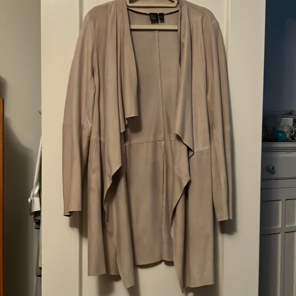 Suede Eileen Fisher Long Jacket/Topper size XL - Picture 7 of 14